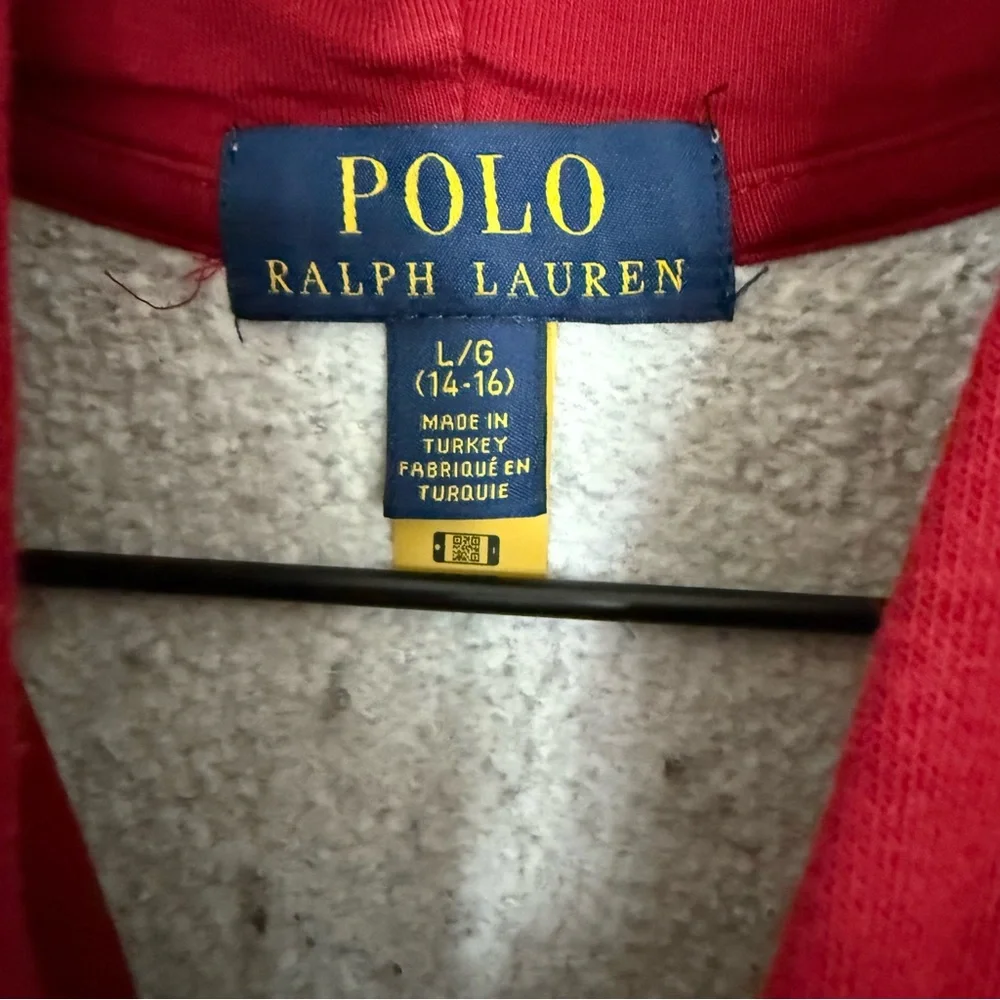 Ralph Lauren - Polo Bear Color-Blocked Fleece Hoodie - Youth Large